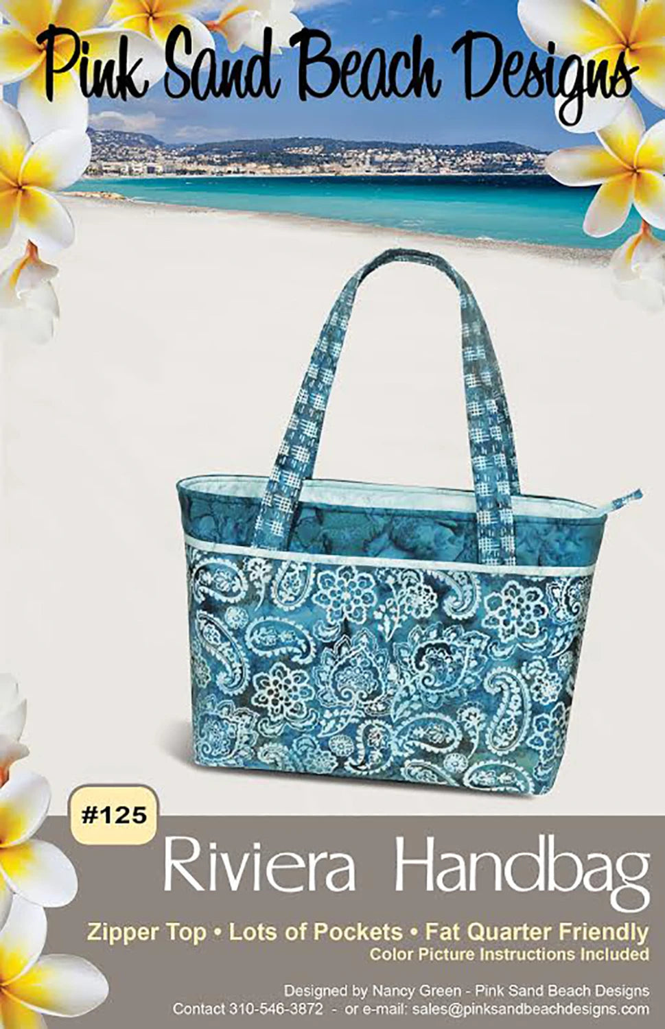Riviera Handbag Pink Sand Beach Designs