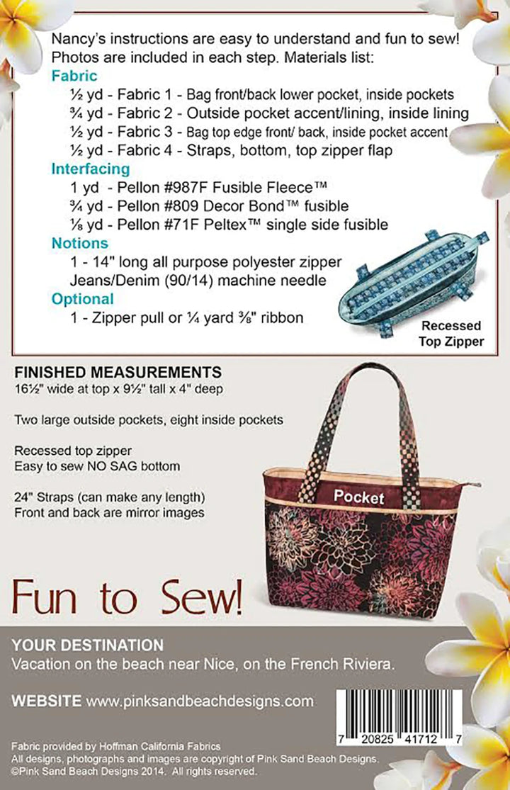 Riviera Handbag Pink Sand Beach Designs