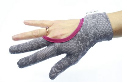 Regis Grip Quilting Gloves Lace Print Pink