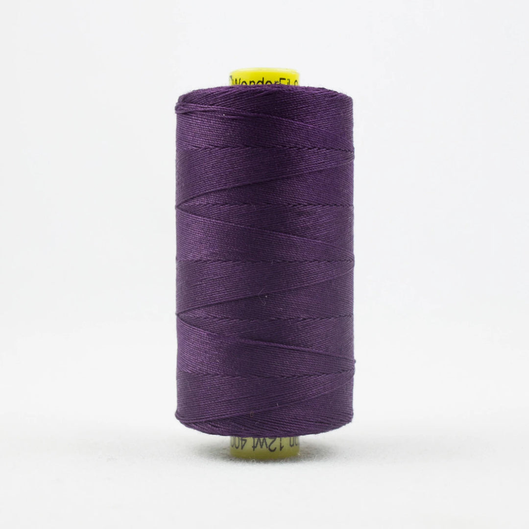 Spaghetti Threads Spagetti Solid 12wt Cotton Thread 400m Eggplant – Chestnut Ridge Sewing
