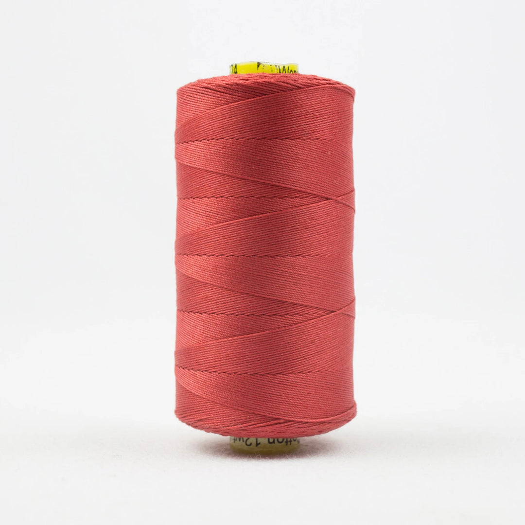 Spagetti Solid 12wt Cotton Thread 400m Soft Red