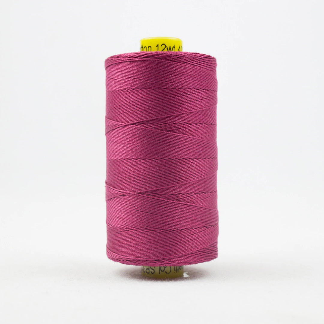 Spagetti Solid 12wt Cotton Thread 400m Soft Burgundy
