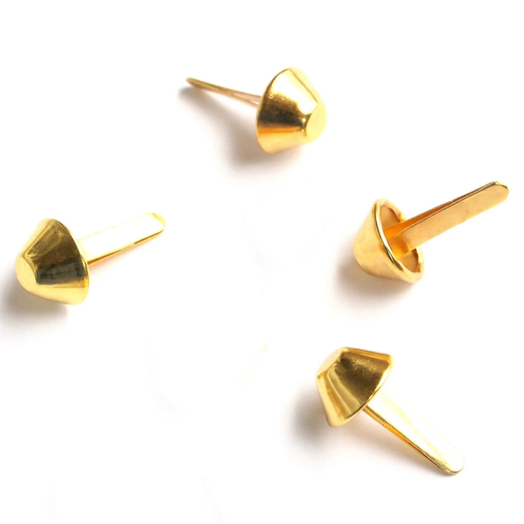 Sallie Tomato Bucket Bag Feet 1/2" Gold 4CT