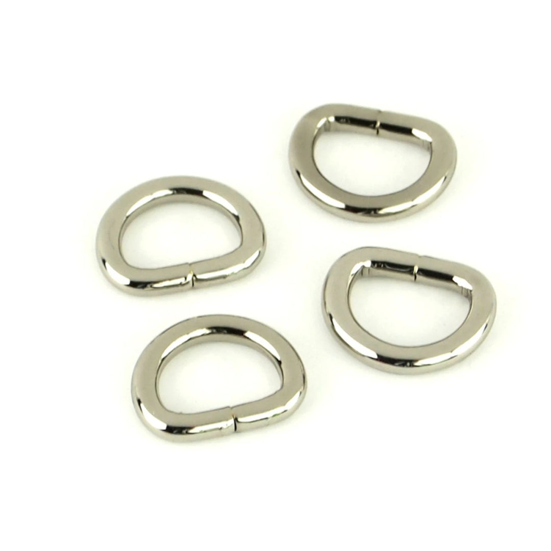 Sallie Tomato D Rings 1/2" Nickel