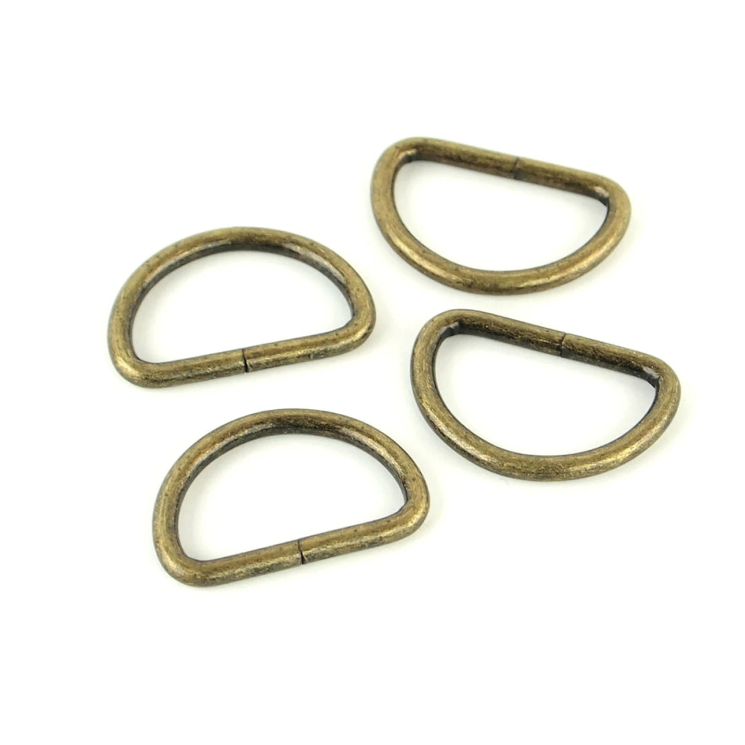 Sallie Tomato D Rings 1" Antique Brass