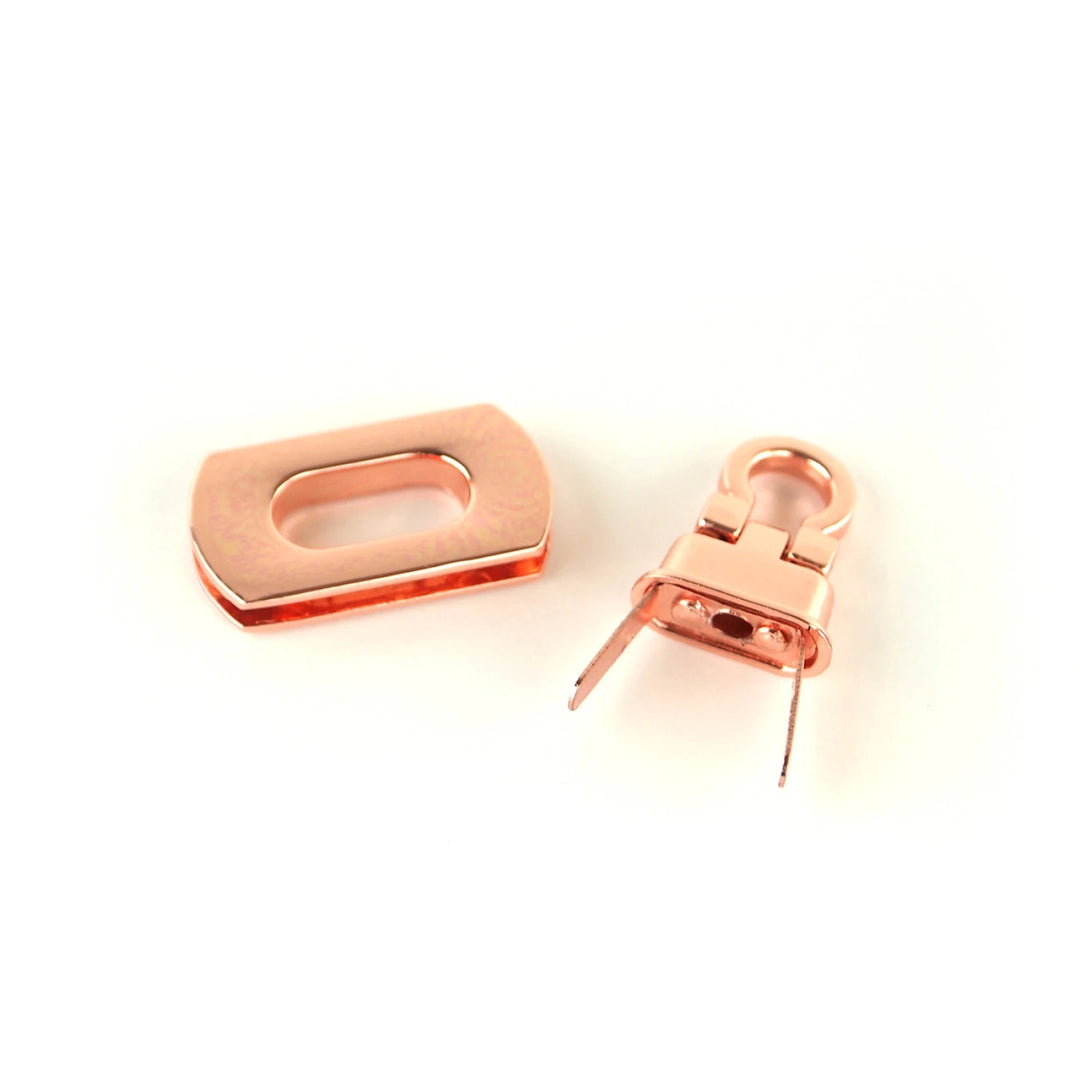 Sallie Tomato Pocket Flip Lock Rose Gold