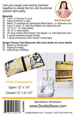 Perfect Presser Feet Caddy Pattern