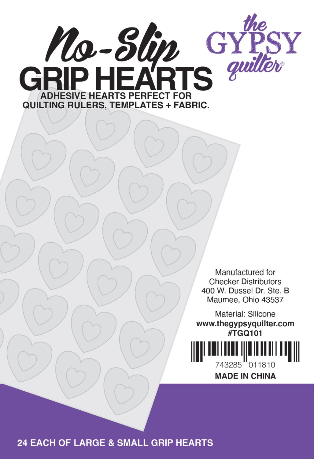 Grip Hearts No-Slip Gypsy Quilter
