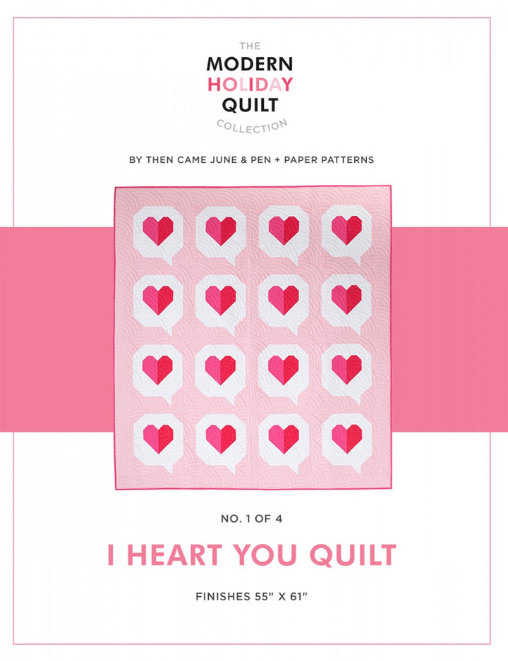 I Heart You Quilt Pattern