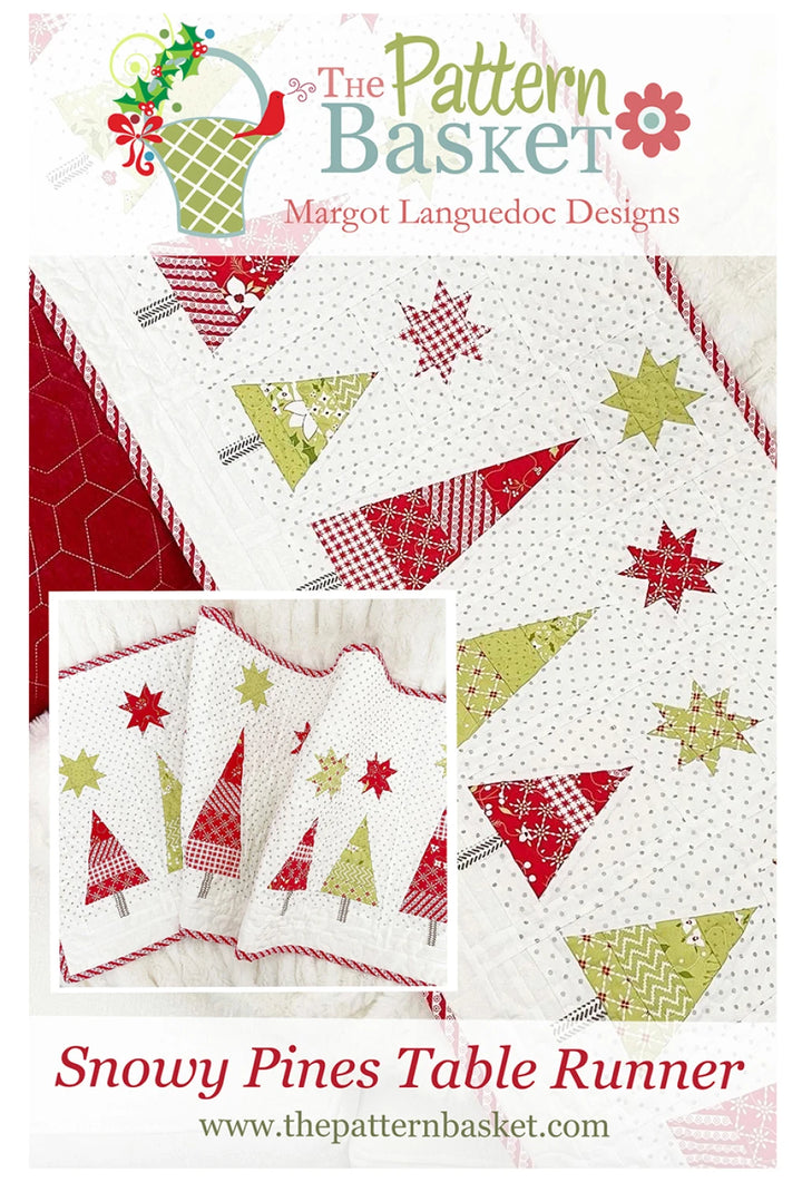 Snowy Pines Table Runner by The Pattern Basket