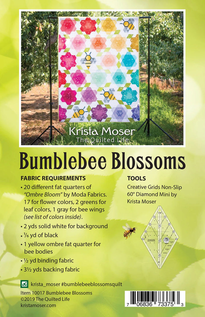 Bumblebee Blossoms Quilt Pattern By Krista Moser