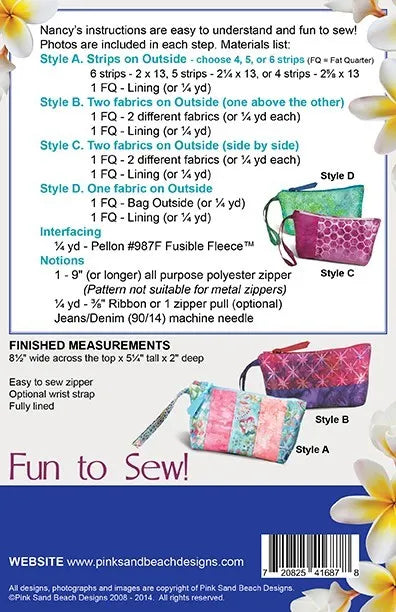 Pink Sand Beach Designs Little Glam Bag
