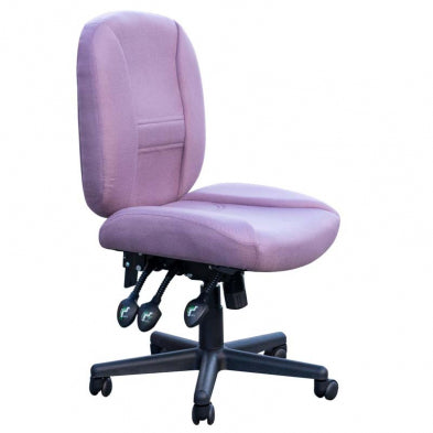Horn Of America Chair Black With Purple Upholstery Model # 17090C