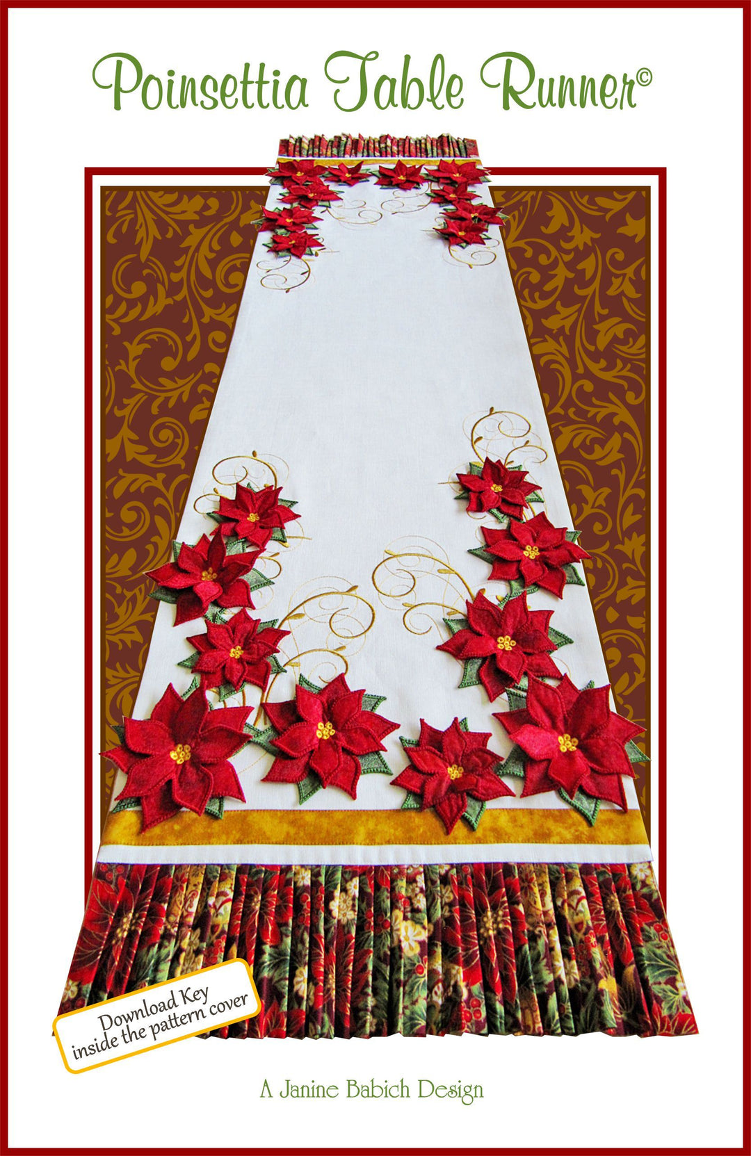 Poinsettia Table Runner
