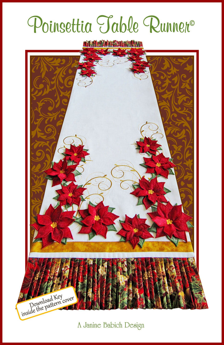 Poinsettia Table Runner