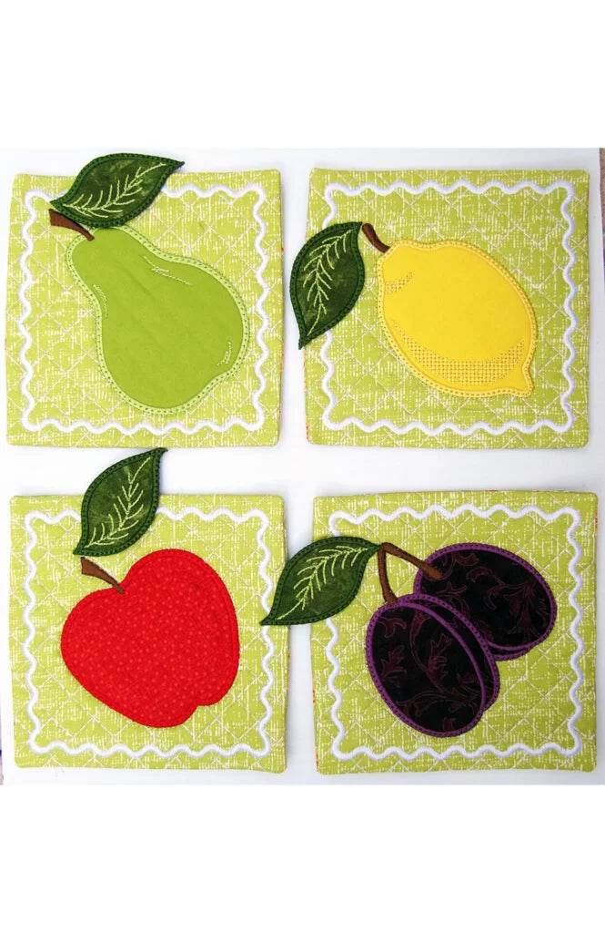 Fanciful Fruit Coasters