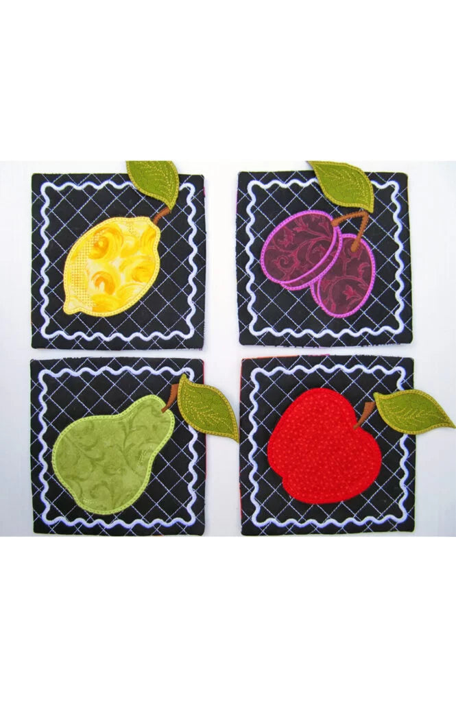 Fanciful Fruit Coasters