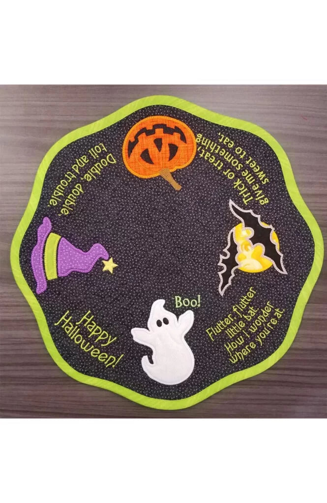 Petite Table Toppers Col 2 -Halloween Machine Embroidery