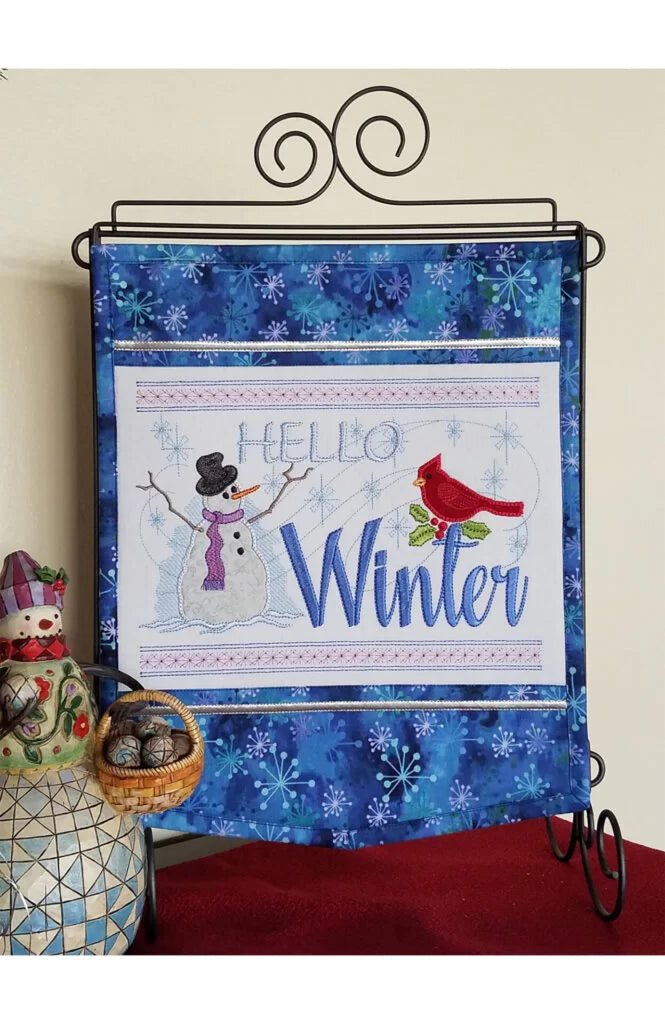 Hello Winter Wall Hanging