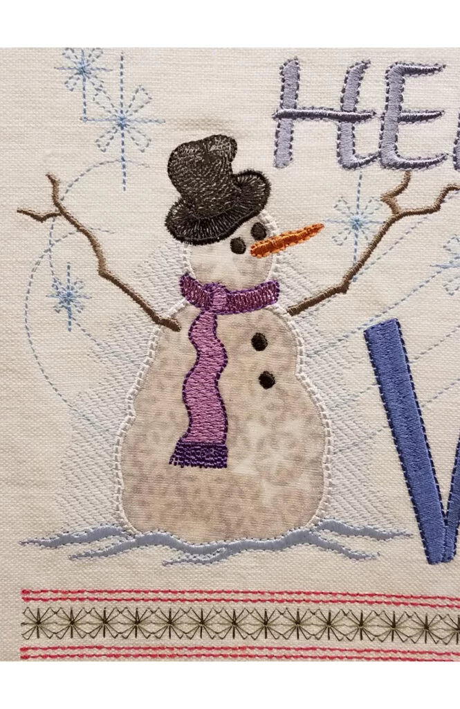 Hello Winter Wall Hanging