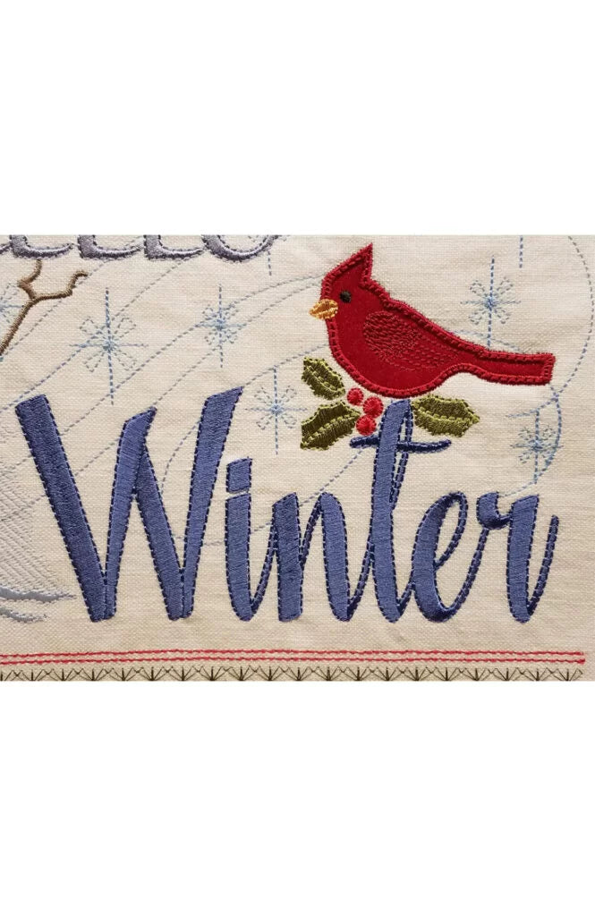 Hello Winter Wall Hanging