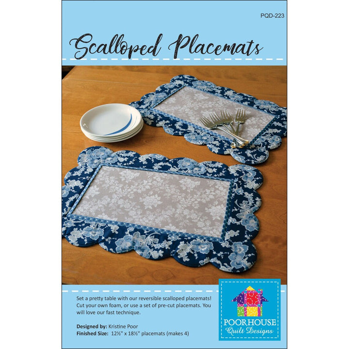 Scalloped Placemats by Poor House Quilt Designs