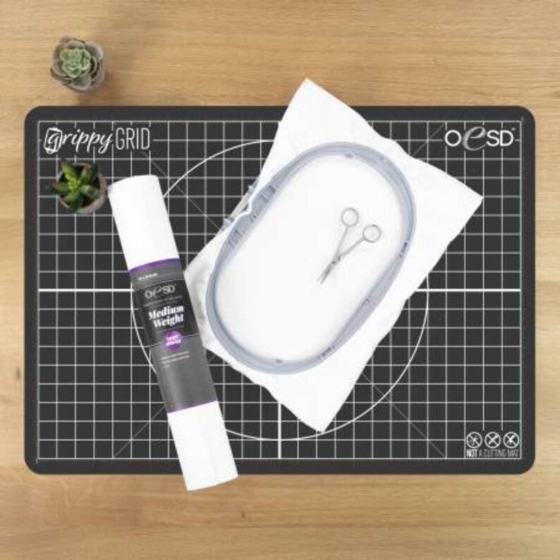 Grippy Grid Silicone Hooping Mat