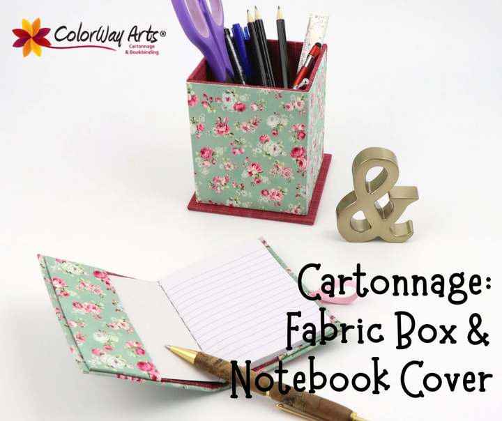 Cartonnage Fabric Box & Notebook - Oct 09, 2026