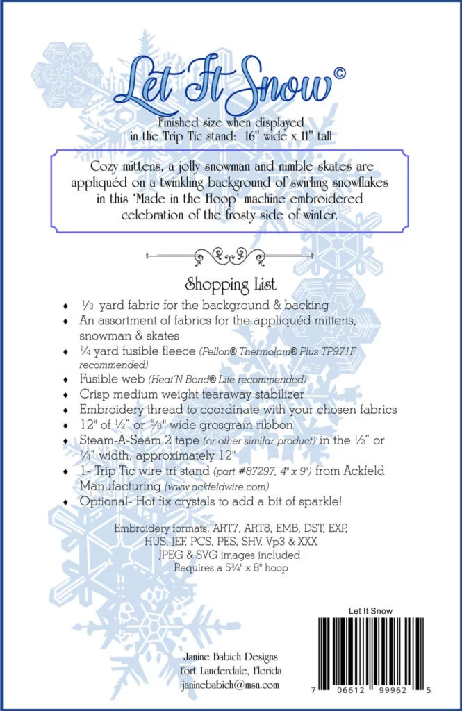 Let It Snow Table Top Display