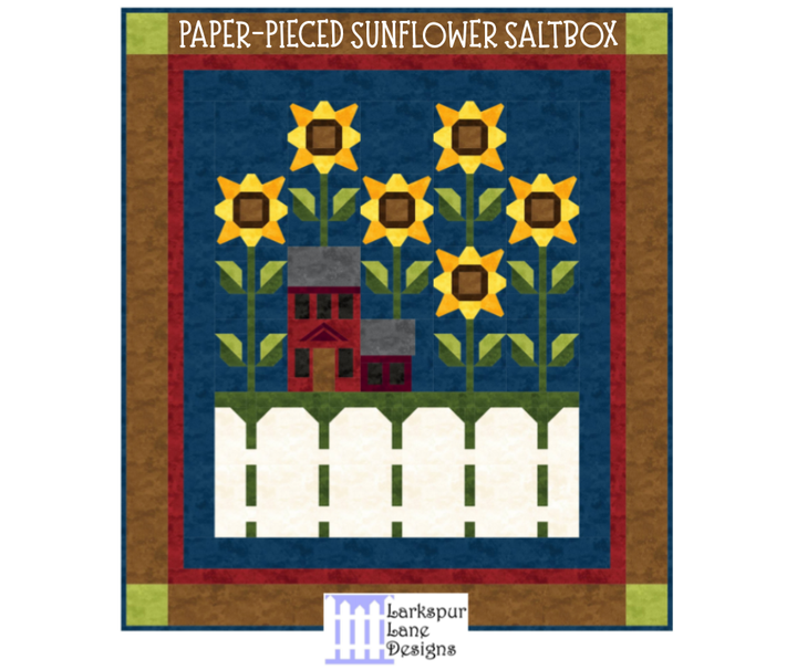 Paper-Pieced Sunflower Saltbox - Aug 19, 2026