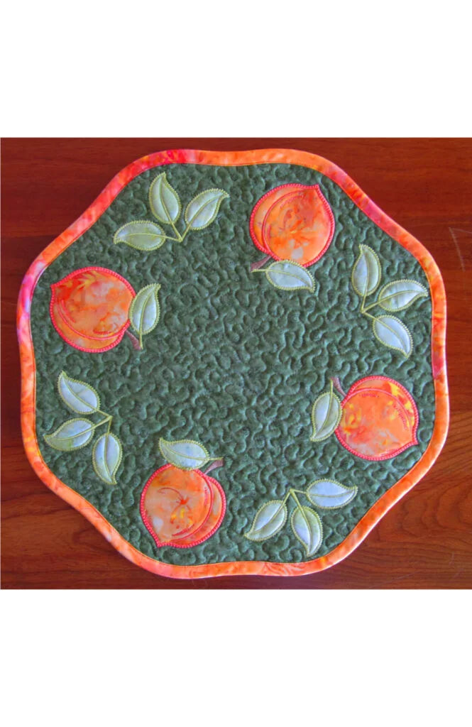 Petite Table Toppers Col 1- Fruits Machine Embroidery