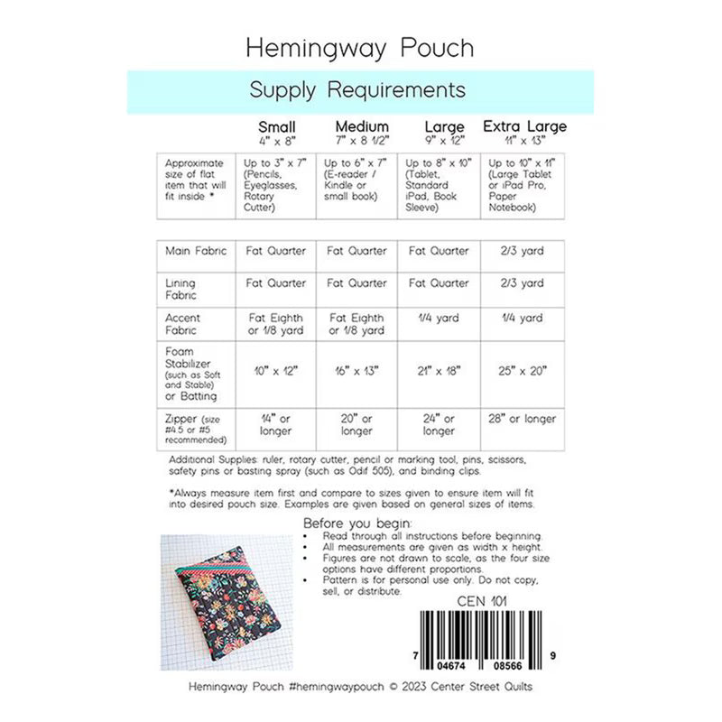 Hemingway Pouch