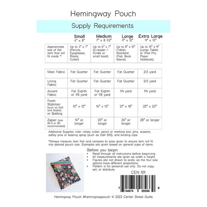 Hemingway Pouch