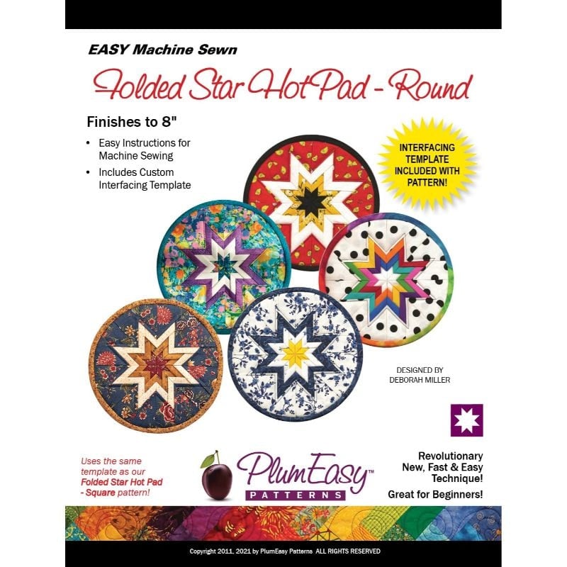Folded Star Hot Pad Round