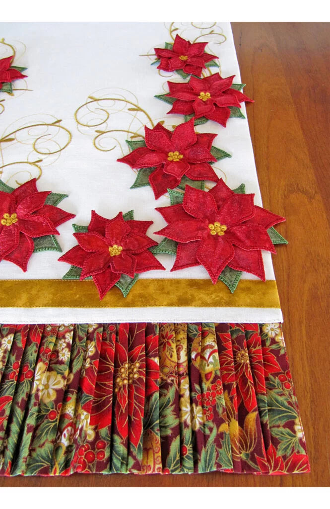 Poinsettia Table Runner