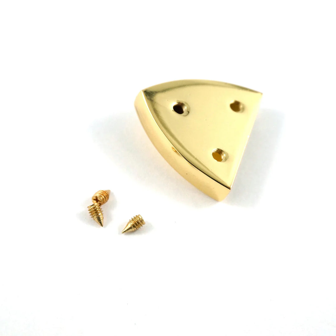Emmaline Pointed Strap End Cap 4 pack 1" Gold