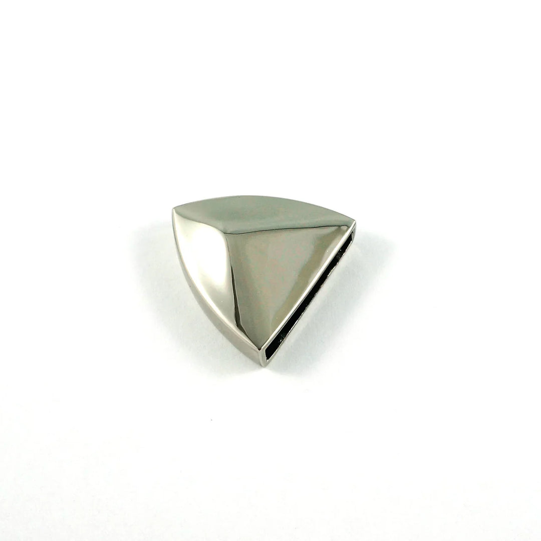 Strap End Caps Pointed Nickel