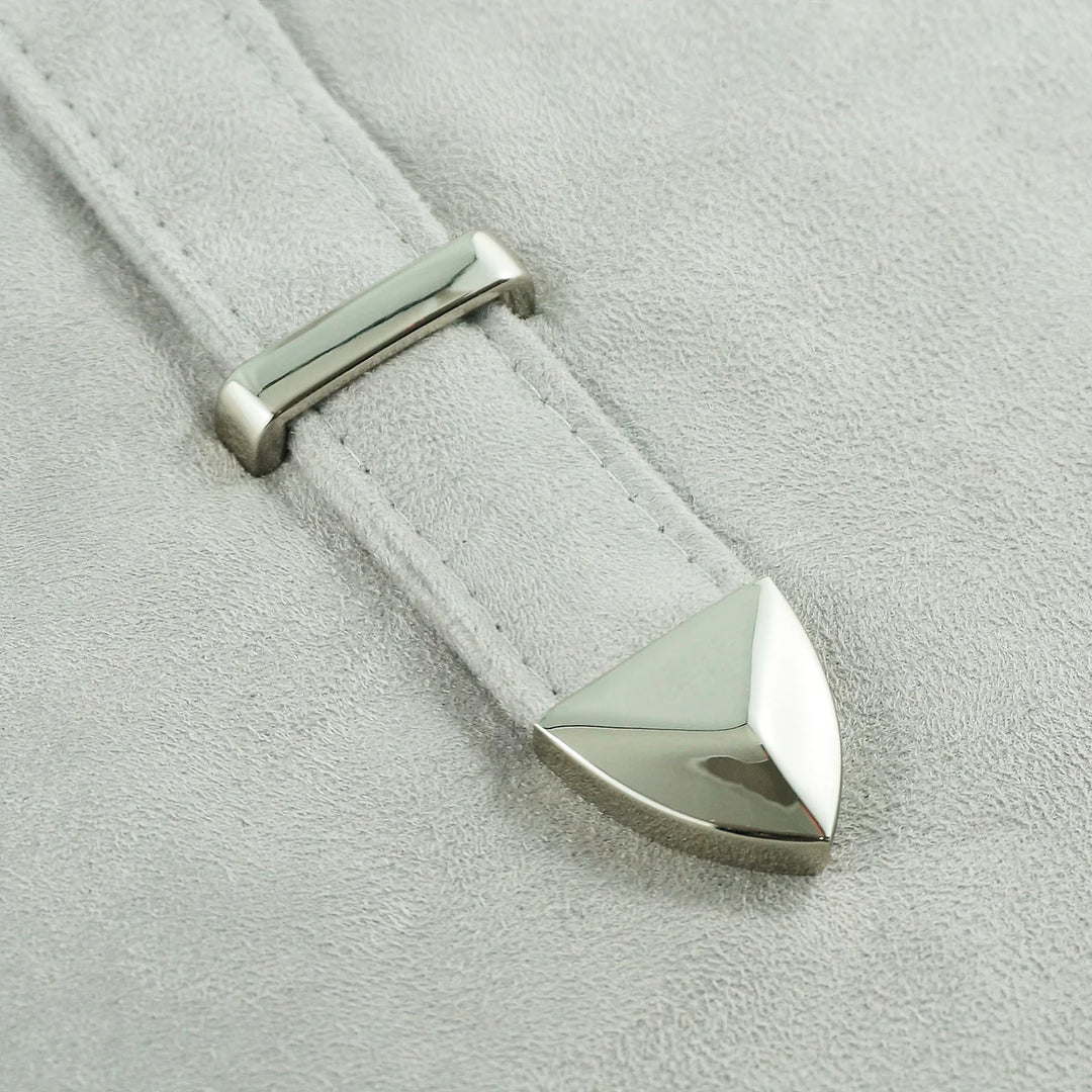 Strap End Caps Pointed Nickel