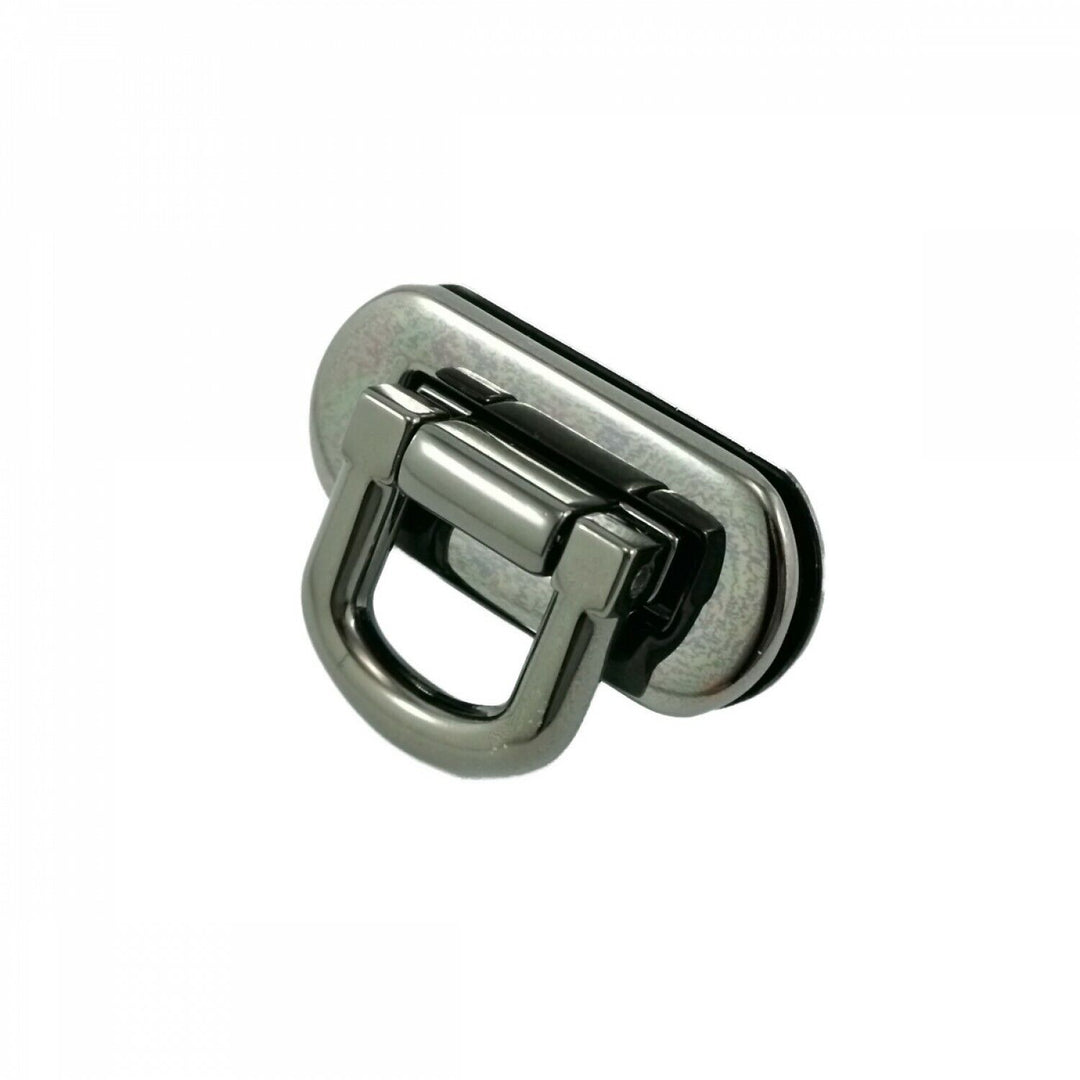 Emmaline - Gunmetal Oval Flip Lock