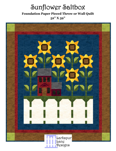 Sunflower Saltbox Pattern