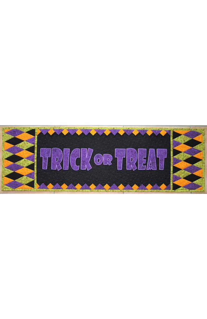 Trick Or Treat Table Runner Machine Embroidery