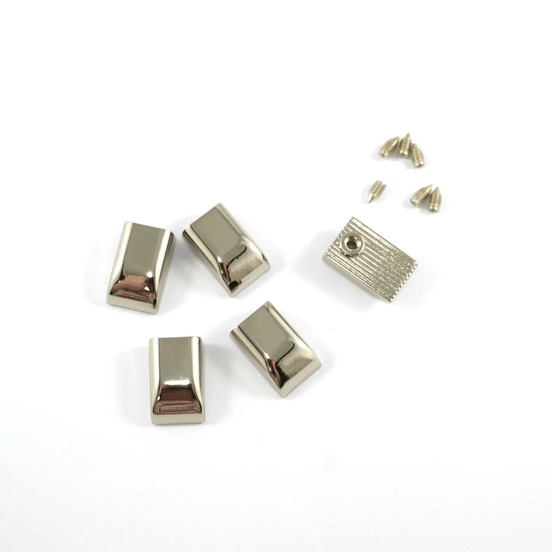 Emmaline- 5 Pack Zipper Ends Nickel