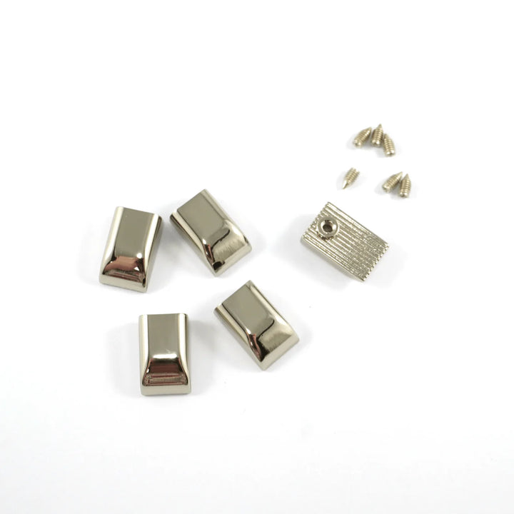 Emmaline- 5 Pack Zipper Ends Nickel